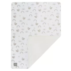 Living Textiles Rainbow Sloth Jersey Sherpa Blanket -Baby World 5856915 ALT2