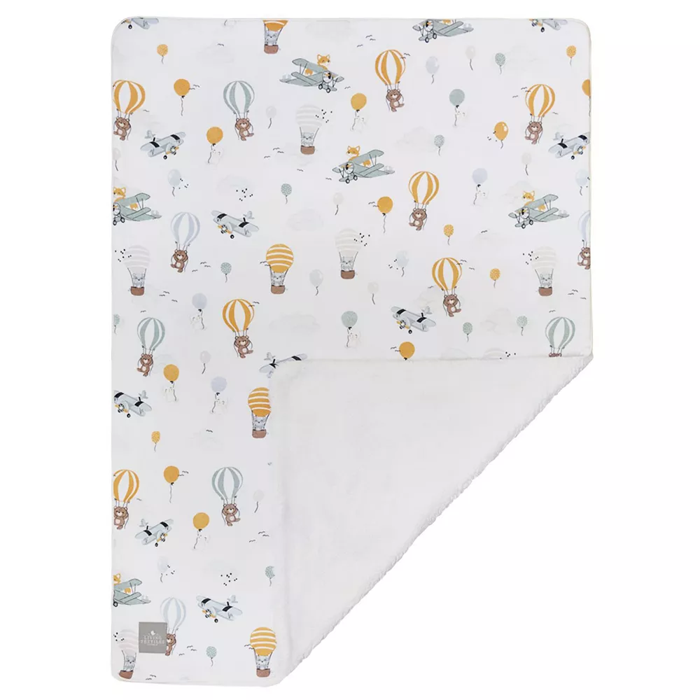 Living Textiles Up And Up Away Jersey Sherpa Blanket 2 Living Textiles Up And Up Away Jersey Sherpa Blanket - Image 2