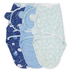 The Peanutshell 3-Pack Under The Sea Baby Swaddles