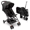 Jovial Portable Folding Lightweight Compact Baby Stroller With Travel Bag, Black