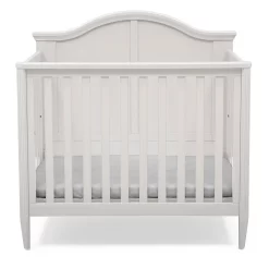 Delta Children Parker Mini Convertible Baby Crib With Mattress And 2 Sheets
