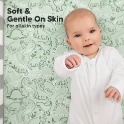 KeaBabies 2pk Jersey Fitted Crib Sheets, Soft & Breathable Baby Crib Sheet, Fits Standard Nursery Crib Mattresses -Baby World 6004452 ALT3