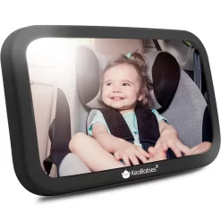 KeaBabies Baby Car Mirror For Backseat Rear Facing Infant, Large Shatterproof, Safety Baby Car Seat Mirror