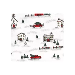 Hudson Baby Unisex Baby Cotton Flannel Receiving Blankets Bundle, Christmas Scene, One Size -Baby World 6038425 ALT2