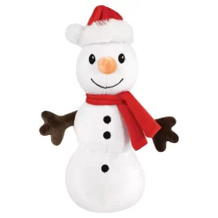 Hudson Baby Unisex Baby Plush Blanket With Toy, Rudolph And Snowman, One Size -Baby World 6038719 ALT3