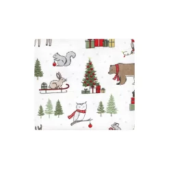 Hudson Baby Unisex Baby Cotton Flannel Receiving Blankets, Christmas Forest, One Size -Baby World 6039483 ALT2