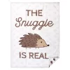 Hudson Baby Infant Plush Mink Blanket, Hedgehog, One Size