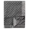 Hudson Baby Unisex Baby Plush Mink Blanket, Charcoal, One Size
