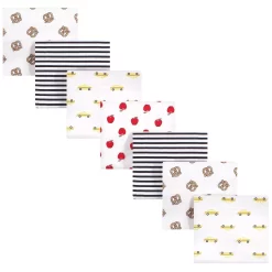 Hudson Baby Infant Cotton Flannel Receiving Blankets Bundle, Nyc, One Size