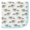 Touched By Nature Baby Organic Cotton Swaddle, Receiving And Multi-purpose Blanket, Elephant, One Size