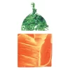 Touched By Nature Baby Organic Cotton Swaddle Blanket And Headband Or Cap, Carrot, One Size