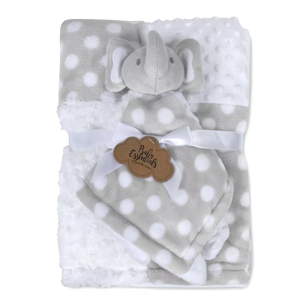 Baby Essentials Baby Blanket With Elephant Snuggly Set