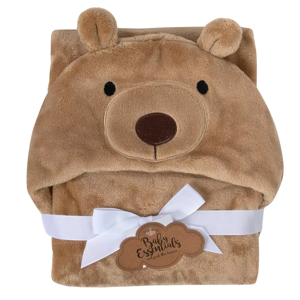 Baby Essentials Bear Hooded Baby Blanket