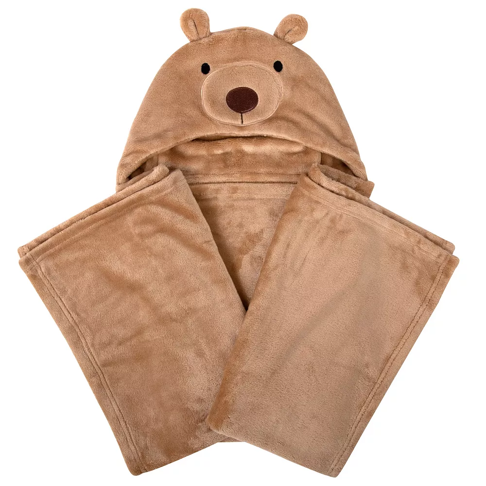 Baby Essentials Bear Hooded Baby Blanket 3 Baby Essentials Bear Hooded Baby Blanket - Image 3