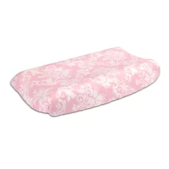 The Peanut Shell Damask Delight Changing Pad Cover