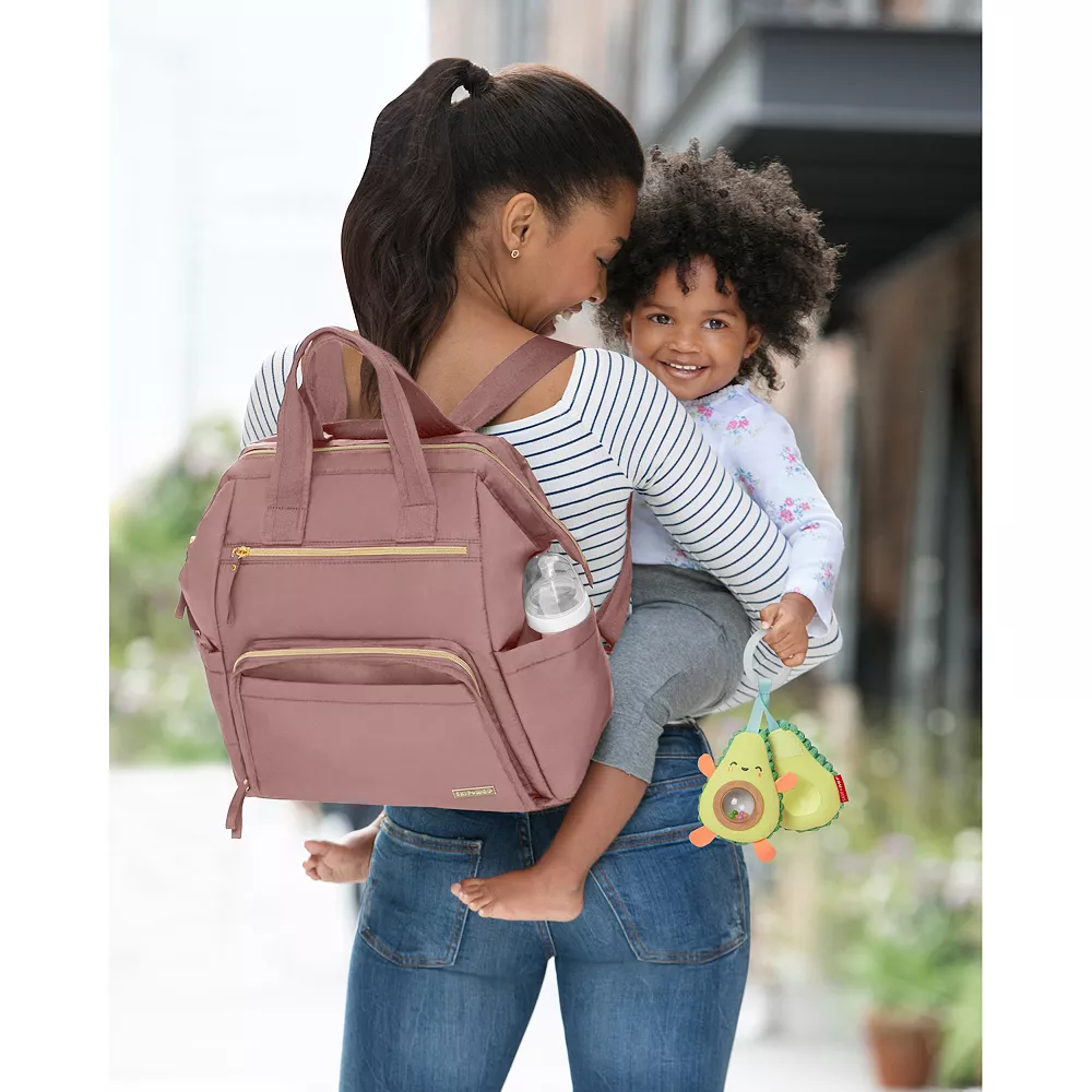 Skip Hop Mainframe Dusty Rose Diaper Backpack 2 Skip Hop Mainframe Dusty Rose Diaper Backpack - Image 2