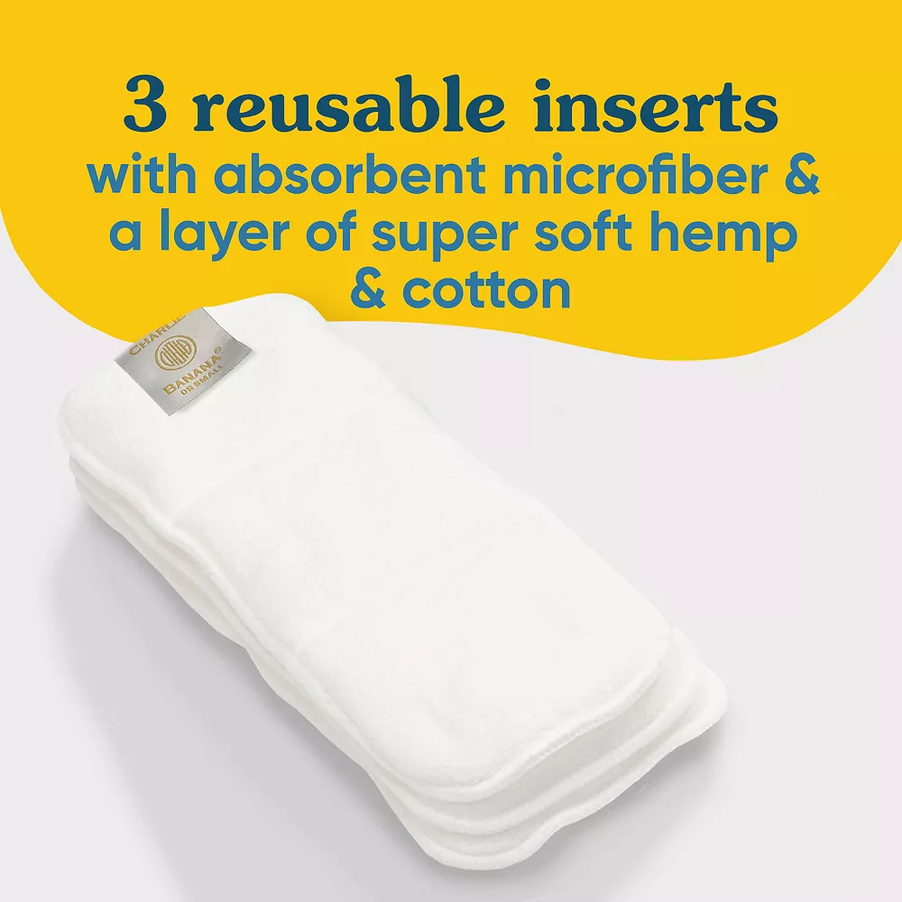 Charlie Banana 3-Pack Reusable Diaper Inserts 2 Charlie Banana 3-Pack Reusable Diaper Inserts - Image 2