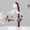 The Peanutshell Woodland Plaid Musical Mobile
