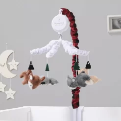The Peanutshell Woodland Plaid Musical Mobile