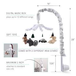 The Peanutshell Woodland Plaid Musical Mobile -Baby World 5341683 ALT5