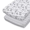 The Peanutshell Grey Elephant 2-Pack Changing Pad Cover