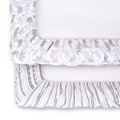 The Peanutshell Grey Elephant 2-Pack Changing Pad Cover -Baby World 5341714 ALT5