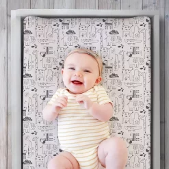 The Peanutshell Animal Stripe 2-Pack Changing Pad Cover -Baby World 5341725 ALT2