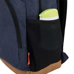 Fisher Price Fisher-Price Fastfinder Multi-Pocket Denim Diaper Bag Backpack With Changing Pad And Stroller Straps -Baby World 5650442 ALT5