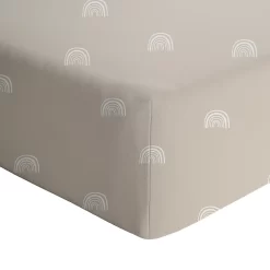 Living Textiles Rainbow Cotton Jersey Fitted Sheet