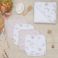 Living Textiles 5-Piece Rainbow Sloth Bath Gift Set -Baby World 5856922 ALT2