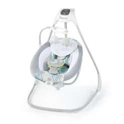 Ingenuity SimpleComfort Baby Electric Soothing Swing Swivel Rocker, Everston