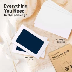 KeaBabies 2pk Inkless Hand And Footprint Kit, Ink Pad For Baby Hand And Footprints, Mess Free Baby Imprint Kit -Baby World 6009408 ALT2