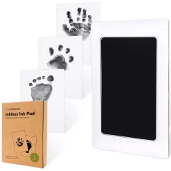 KeaBabies 1pk Inkless Hand And Footprint Kit, Ink Pad For Baby Hand And Footprints, Mess Free Baby Imprint Kit