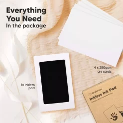 KeaBabies 1pk Inkless Hand And Footprint Kit, Ink Pad For Baby Hand And Footprints, Mess Free Baby Imprint Kit -Baby World 6009410 ALT2