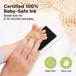 KeaBabies 1pk Inkless Hand And Footprint Kit, Ink Pad For Baby Hand And Footprints, Mess Free Baby Imprint Kit -Baby World 6009410 ALT3