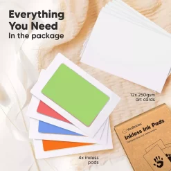 KeaBabies 4pk Inkless Hand And Footprint Kit, Ink Pad For Baby Hand And Footprints, Mess Free Baby Imprint Kit -Baby World 6009414 ALT2