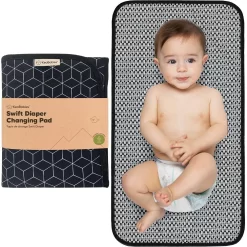 KeaBabies Portable Diaper Changing Pad, Waterproof Foldable Baby Changing Mat, Travel Diaper Change Mat