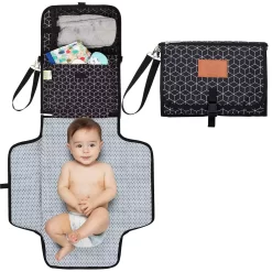 KeaBabies Portable Diaper Changing Pad, Waterproof Foldable Baby Changing Mat, Portable Changing Pad Kit