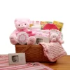 GBDS My First Teddy Bear New Baby Gift Basket - Pink - Baby Bath Set - Baby Girl Gifts