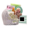 GBDS Welcome Baby Bassinet New Baby Basket-Yellow/Teal - Baby Bath Set - New Baby Gift Basket