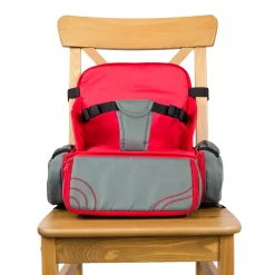 Cozy Cover 3 In 1 Portable Baby Booster Seat Diaper Backpack Bag, Red & Gray -Baby World 6288798 ALT2